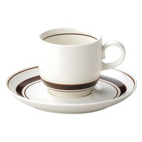 金正陶器 スノートンボーダーコーヒー碗※カップ(碗)のみ 21100949 1セット(3個)（直送品）