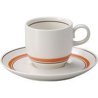 金正陶器 コーヒー碗（スノートンオレンジ）※カップ(碗)のみ 21148949 1セット(3個)（直送品）