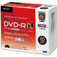 磁気研究所 録画用 DVD-R DL 8倍速 8.5GB/片面二層 スリムケース10枚 HDDR21JCP10SC 1包装（10枚入）