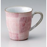 アースモス 美濃焼 マグカップ ピンク色十草マグ [280cc] （3個入）（直送品）