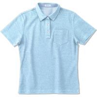 ヤギコーポレーション 半袖ポロシャツ レディス ブルー 3L NW8045（取寄品）