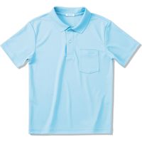 ヤギコーポレーション 半袖ポロシャツ ユニセックス ブルー L NW8096（取寄品）