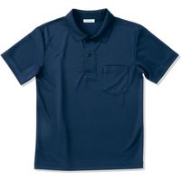 ヤギコーポレーション 半袖ポロシャツ ユニセックス ネイビー 4L NW8096（取寄品）