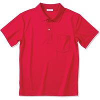 ヤギコーポレーション 半袖ポロシャツ ユニセックス レッド 4L NW8096（取寄品）