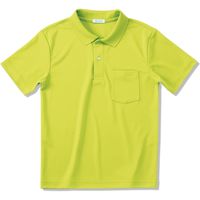 ヤギコーポレーション 半袖ポロシャツ ユニセックス ライム M NW8096（取寄品）