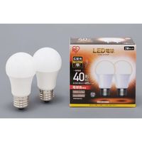 アイリスオーヤマ LED電球 E26 2P 広配光タイプ 電球色 40形相当 LDA5L-G-4T52P（直送品）