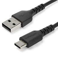 Startech.com 1m USB-A-USB-C ケーブル USB 2.0準拠 ブラック RUSB2AC1MB 1個