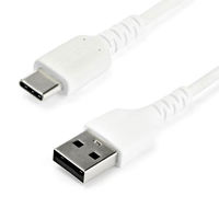 Startech.com 2m USB-A-USB-C ケーブル USB 2.0準拠 ホワイト RUSB2AC2MW 1個