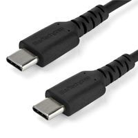 Startech.com 1m USB Type-C ケーブル ブラック 2.0準拠データ&充電ケーブル RUSB2CC1MB 1個