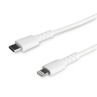 Startech.com USB-C-Lightning ケーブル 1m Apple MFi認証 ホワイト RUSBCLTMM1MW 1個