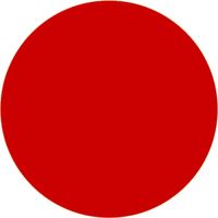 ササガワ カラーラベル円形シール 9mm丸 赤 20-901 1セット（15600片：1冊1560片×10冊）（取寄品）