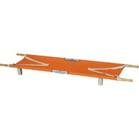 弥生堂製作所 アルミ製カラー担架 オレンジ 4ッ折 足付 YS-43-AN-T（直送品）