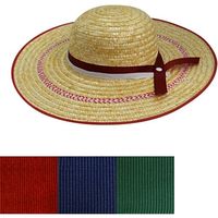ヤマショウ 婦人麦わら帽子 （4色）カラー YSH-502
