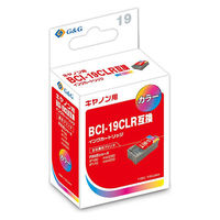 キヤノン（キャノン）用 互換インク G&G HBC-19Color 4色一体型（BCI-19Color互換）（わけあり品）