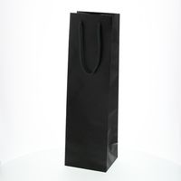 シモジマ カラーチャームバッグ　一升瓶用　黒 005340500 1セット（10枚×10袋 合計100枚）