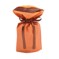 ササガワ 巾着袋 オレンジ 小 １Ｐ 50-4363 1セット：5枚 【1枚袋入×5枚袋入】（取寄品）