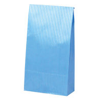ササガワ ギフトバッグ 角底袋２０Ｐ ブルー 50-4411 1セット：100枚 【20枚袋入×5冊袋入】（取寄品）