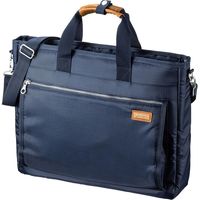 サンワサプライ カジュアルPCバッグ 15.6インチワイド対応 ネイビー BAG-CA12NV 1個（直送品）