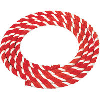 八ッ矢工業 紅白ロープ 8mm×300m 01208 1個（直送品）