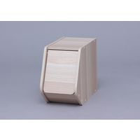 アイリスオーヤマ 収納 木製 カラーボックス 収納ボックス 幅20cm スタックボックス 扉付 STB-200D ナチュラル 1個（直送品）