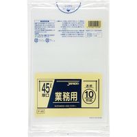 ジャパックス 業務用ポリ袋　45L10枚　透明　厚み0.04ｍｍ P-48 1セット（800枚：10枚入×80冊）