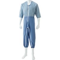 ケアファッション 介護用つなぎパジャマ　38705-02　ブルー　L 1枚　　　介援隊カタログ（直送品）