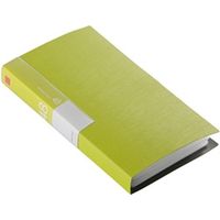 バッファロー ＣＤ＆ＤＶＤファイルケース　ブックタイプ　４８枚収納　グリーン BSCD01F48GR 1個（直送品）