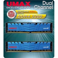 UMAX ディスクトップ用メモリー　ＵＤＩＭＭ　ＤＤＲ４ー３２００　３２ＧＢ（１６ＧＢ×２）　Ｈ／Ｓ UM-DDR4D-3200-32GBHS 1個（直送品）