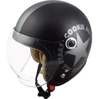 TNK工業 CA-6 キッズヘルメット ハーフマッドブラック/ガンメタ 512407 1個（直送品）