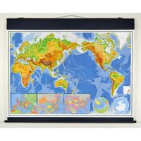 【社会科・地図教材】最新世界詳密大地図 全教図 1本（直送品）