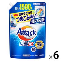 アタック 抗菌EX 詰め替え 超特大 1800g 1箱（6個入） 衣料用洗剤 花王