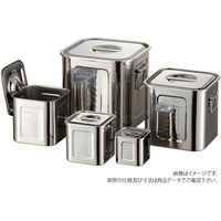 ＡＧ１８ー８　目盛付角キッチンポット　２４ｃｍ（手付）　1個 12240　赤川器物製作所（直送品）