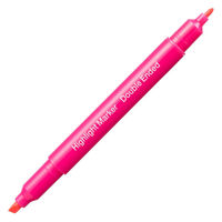 アスクル 蛍光ペン 蛍光マーカー ツインタイプ ピンク 1セット（50本：10本入×5箱）  オリジナル
