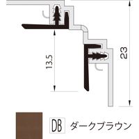 【建築資材・浴室用床シート】フクビ化学工業 樹脂化粧パネル アルパレージ用入隅（R面用） DB AER2DB 1セット（20本入）（直送品）
