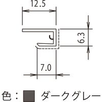 【建築資材・浴室用床シート】フクビ化学工業 壁面化粧パネル 鏡面アルパレージ用見切　KDG AM2KDG 1セット（20本入）（直送品）