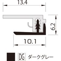 【建築資材・浴室用床シート】フクビ化学工業 樹脂化粧パネル アルパレージ用見切（セパレート） DG AMS2DG 1セット（20本入）（直送品）