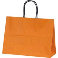 ベルベ １３５５　自動紐手提袋　Ｔー６Ｓ　カラー（オレンジ）　200枚（50×4）（直送品）
