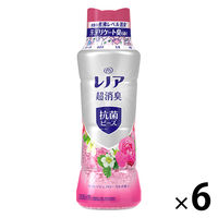 レノア本格消臭 デオドランドビーズ リフレッシュフローラル 本体 490mL 1箱（6個入） 抗菌 P&G