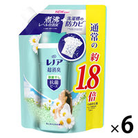 レノア超消臭　抗菌ビーズ部屋干し　花とおひさまの香り　詰め替え　特大760mL　1箱(6個入)　抗菌　P&G