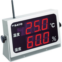 佐藤計量器製作所 佐藤 コードレス温湿度表示器（8102-00） SK-M350R-TRH 1個 479-7035（直送品）
