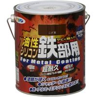 アサヒペン 油性シリコン鉄部用 1.6L こげ茶 AP9010726 1缶（直送品）