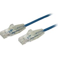 Startech.com カテゴリ6 LANケーブル 1.5m 極細タイプ ツメ折れ防止RJ45コネクタ ブルー N6PAT150CMBLS 1個