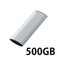 SSD 外付け ポータブル 500GB USB3.2(Gen2) シルバー ESD-EH0500GSV エレコム 1個
