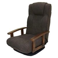 平インテリア産業 回転座椅子アクシス　ダークブラウン SS-596AX-DBR 1台（直送品）