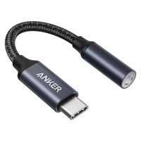 Anker オーディオ変換アダプタ USB Type-C[オス] 3.5 mmオーディオ[メス] 変換プラグ 1個