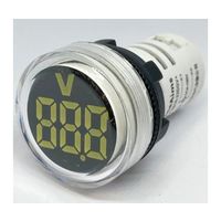 共立電子産業 DC4ー100V LEDデジタル電圧計 丸型 白 65-9620-83 1個（直送品）