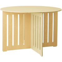 アズワン 木製簡易テーブル 円形タイプ大 直径114.8cm 65-9345-21 1個（直送品）