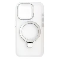 エアージェイ iPhone15Pro磁気ワイヤレス充電対応スタンドリング付背面ケース AC-P23P-MRS