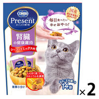 コンボ プレゼント 腎臓の健康維持 シーフードミックス味 総合栄養食 国産 42g（3g×14袋）2個 猫 おやつ