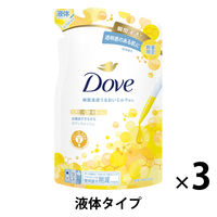 ダヴ（Dove） ボディウォッシュ（ボディソープ） さらさら透明感 つめかえ用 330g 1セット（1個×3） 【液体】